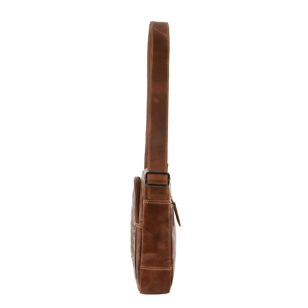 Billy The Kid Men's Genuine Leather Small Shoulder Bag