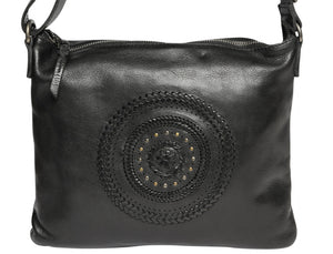 Modapelle Women's Leather Boho Crossbody/Shoulder Bag