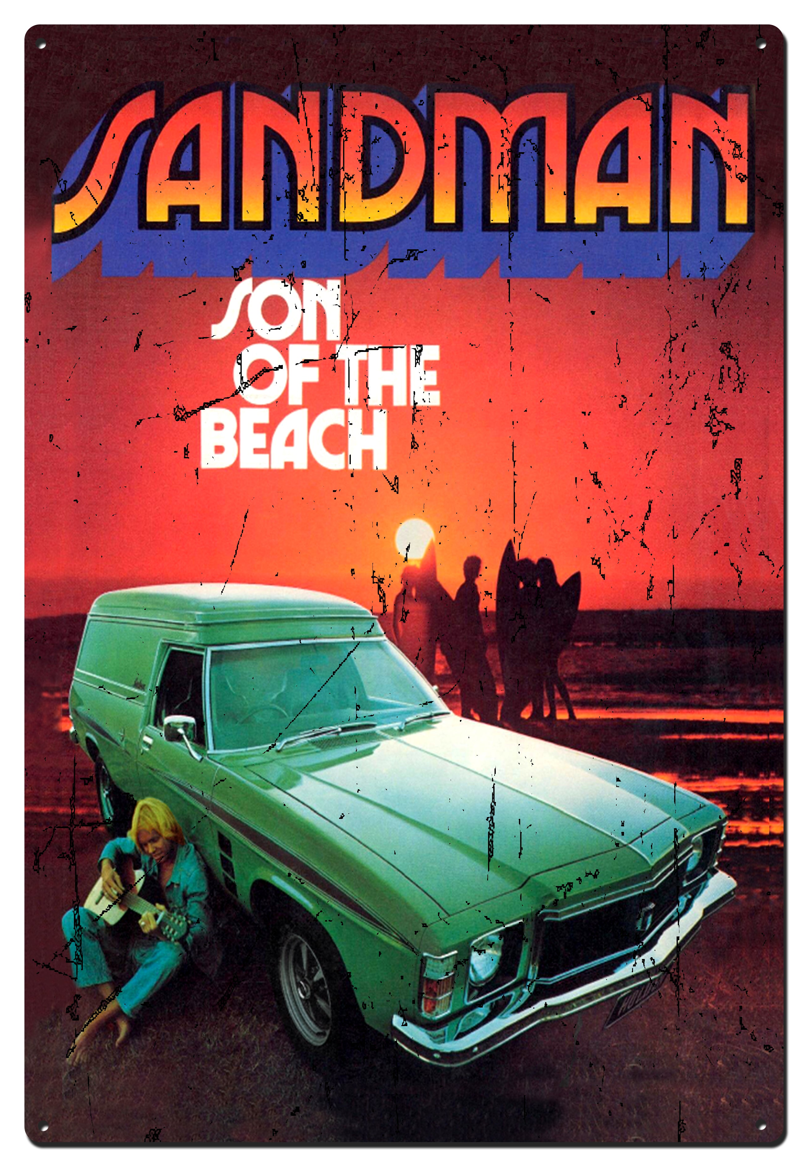 SANDMAN TIN SIGN