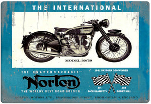 NORTON TIN SIGN