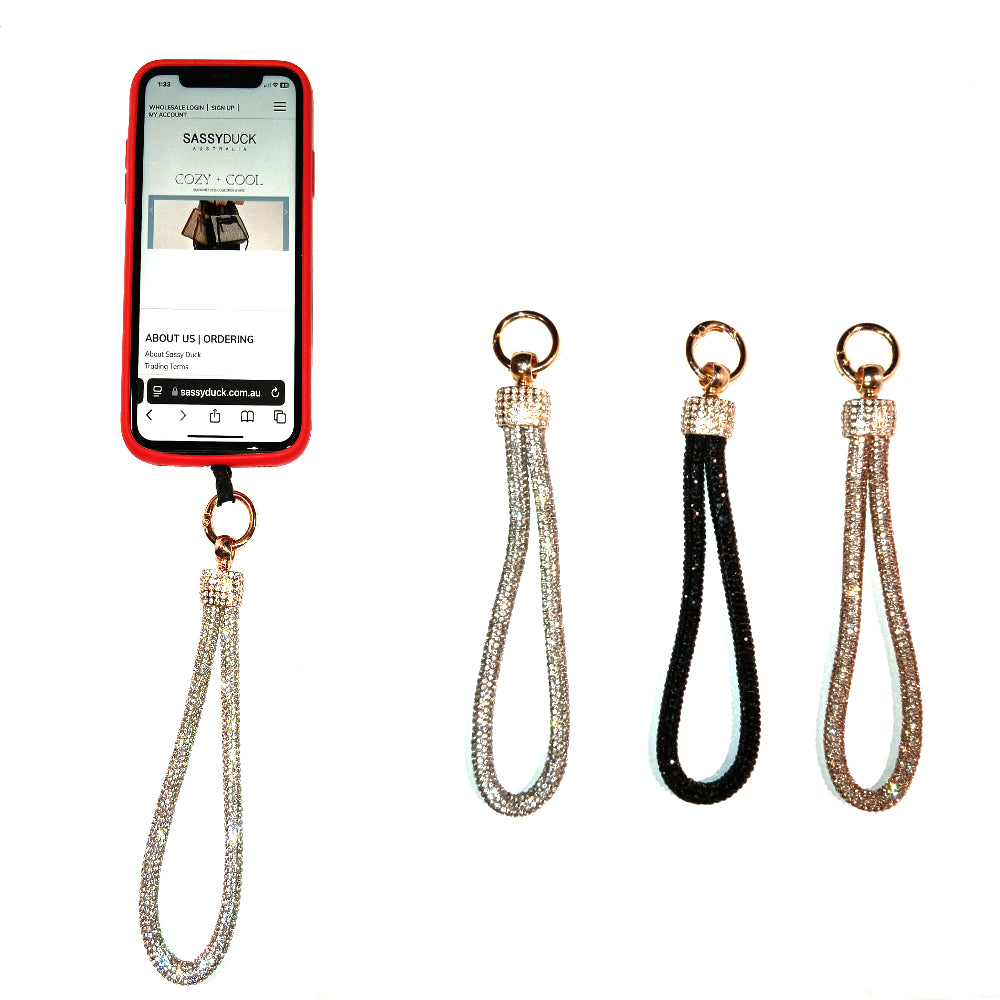 Sassy Duck Diamante Phone Wristlet