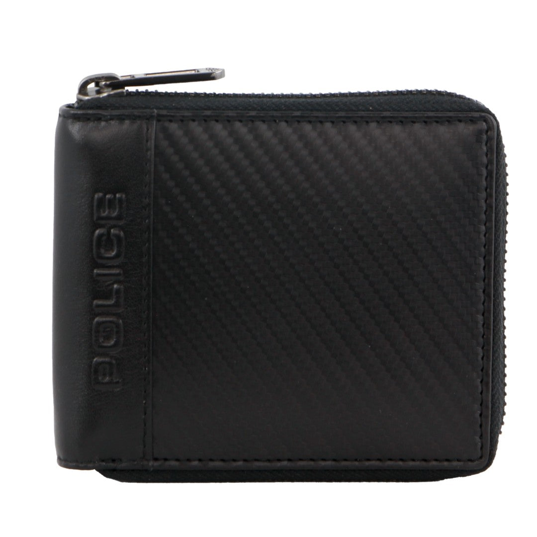 Police Leather Men's Ziparound Wallet