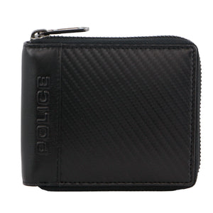 Police Leather Men's Ziparound Wallet