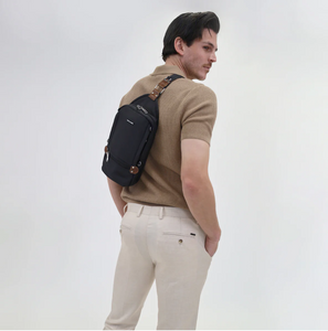 Pierre Cardin Nylon Anti Theft Crossbody Bag