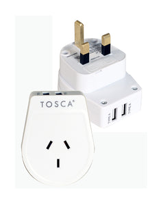 TOSCA OB TRAVEL ADAPTOR - UK & HK