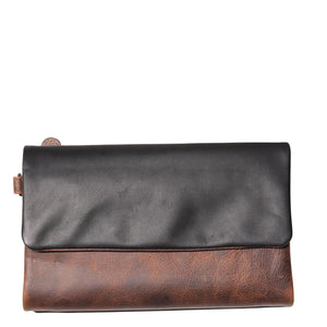 Cenzoni Oiled Pull-Up Two-Tone Women's Leather Wallet