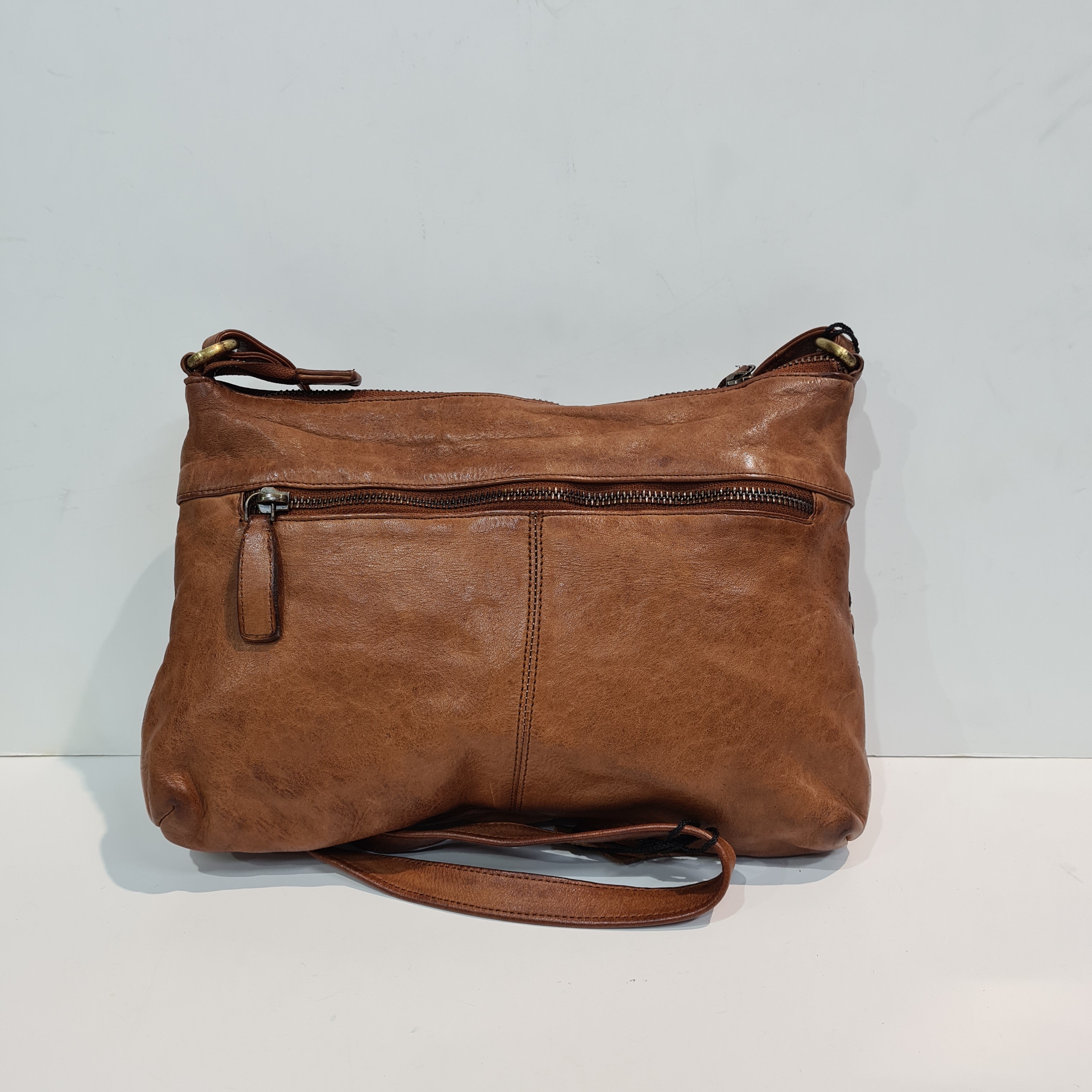 Franco Bonini Women's Leather Weave Crossbody Bag