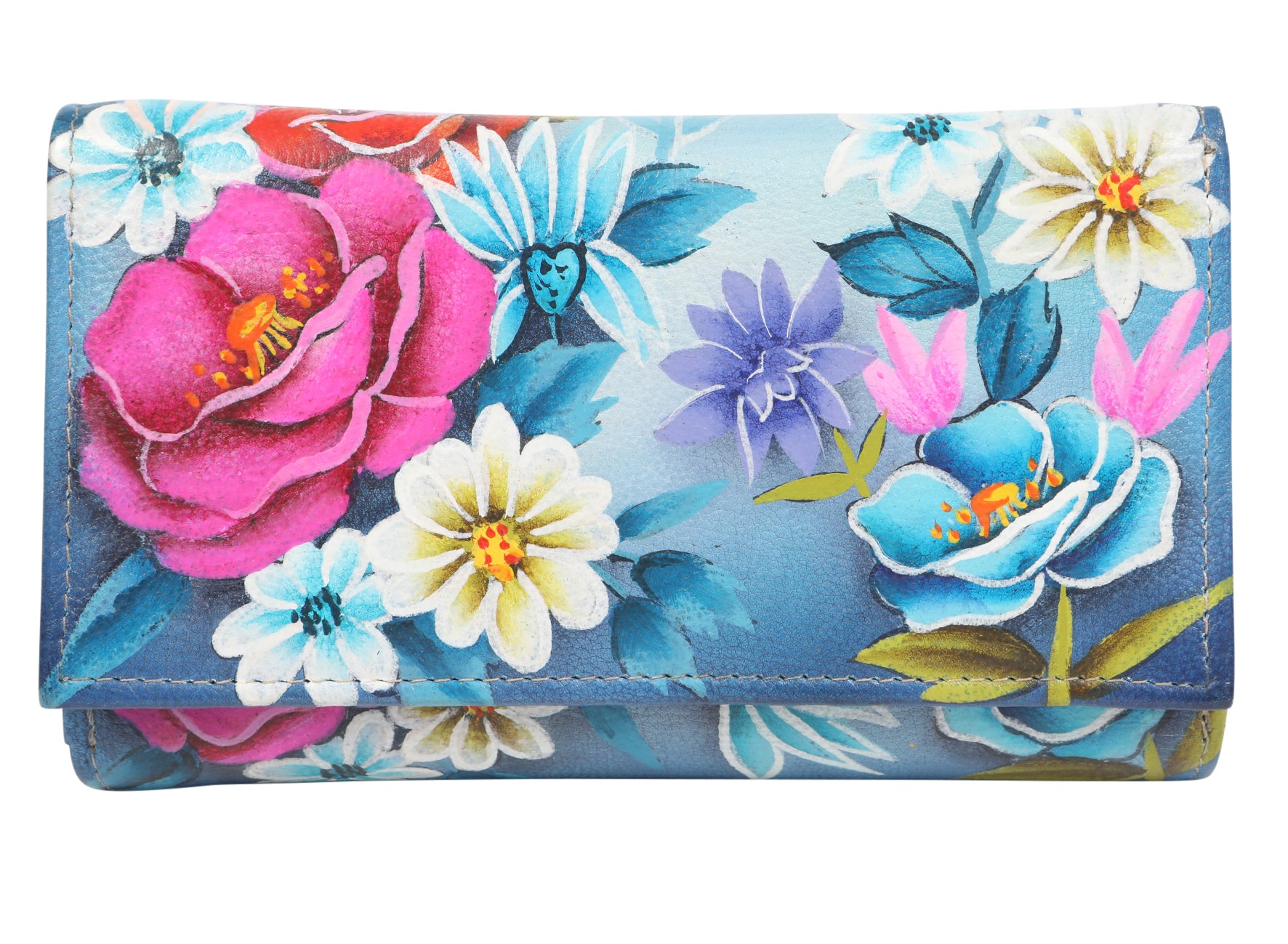 Modapelle Hand Painted Women's Leather Wallet