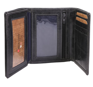 Modapelle Men's Leather Trifold Wallet