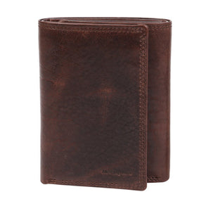 Modapelle Men's Leather Trifold Wallet