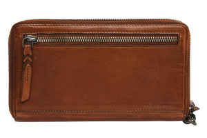 Modapelle Women's Leather Zip Around Wallet