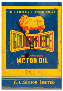 GOLDEN FLEECE METAL CLOCK