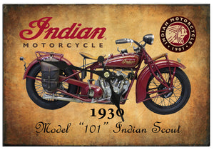 INDIAN 1930 METAL CLOCK