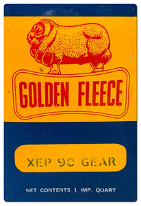 HCS GOLDEN FLEECE TIN SIGN