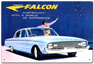 AUST FALCON TIN SIGN