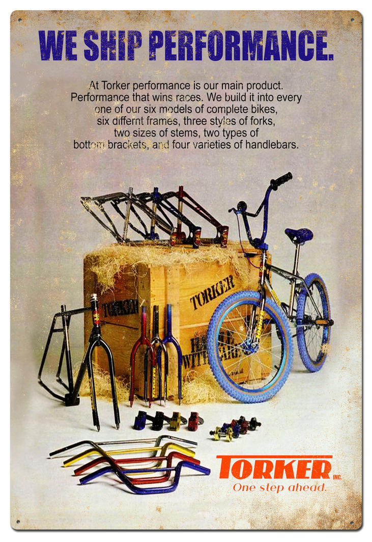 TORKER BIKE TIN SIGN