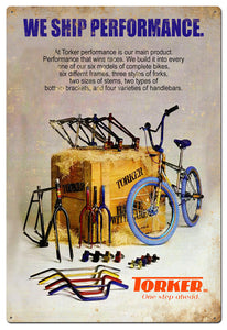 TORKER BIKE TIN SIGN