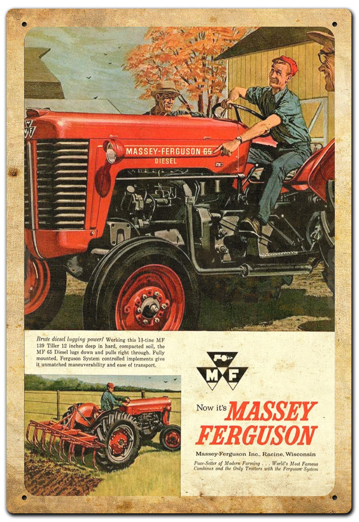 MASSEY 65 TIN SIGN