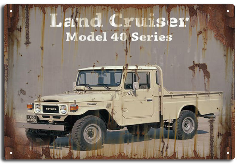 LANDCRUISER TIN SIGN