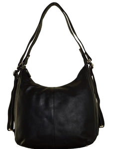 Cenzoni Oil Pull Up Convertible Women's Leather Backpack
