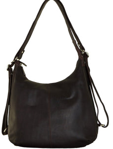 Cenzoni Oil Pull Up Convertible Women's Leather Backpack