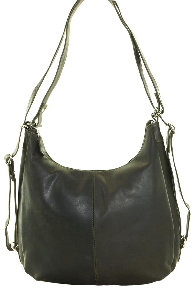 Cenzoni Oil Pull Up Convertible Women's Leather Backpack
