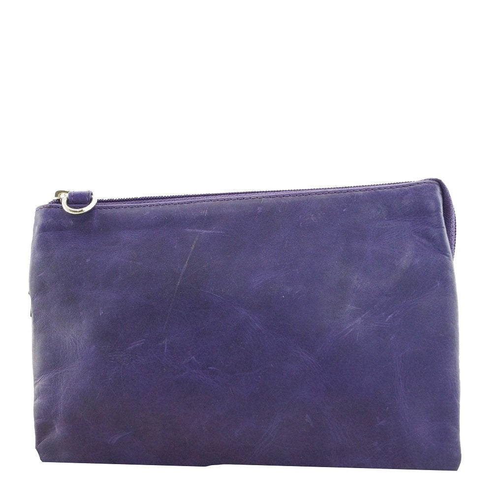 Cenzoni Oil Pull-Up Women's Leather Blazer/Wrist Bag
