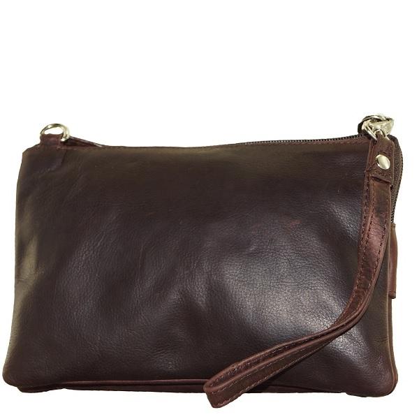 Cenzoni Oil Pull-Up Women's Leather Blazer/Wrist Bag
