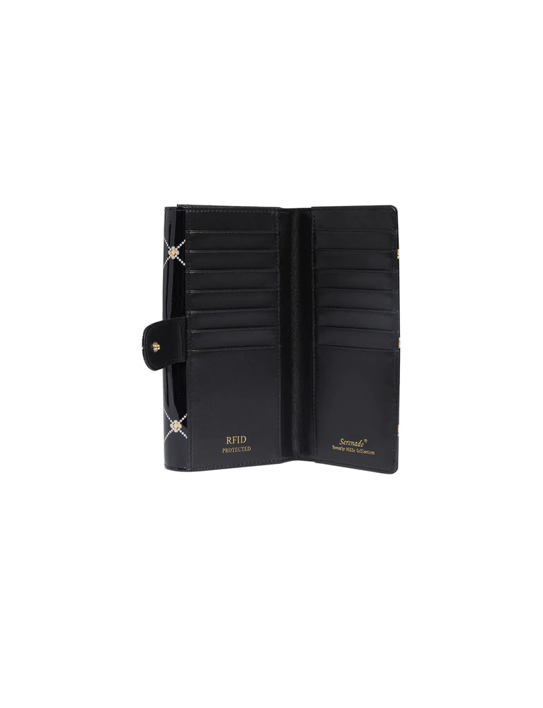 Women's patent 2025 leather wallet