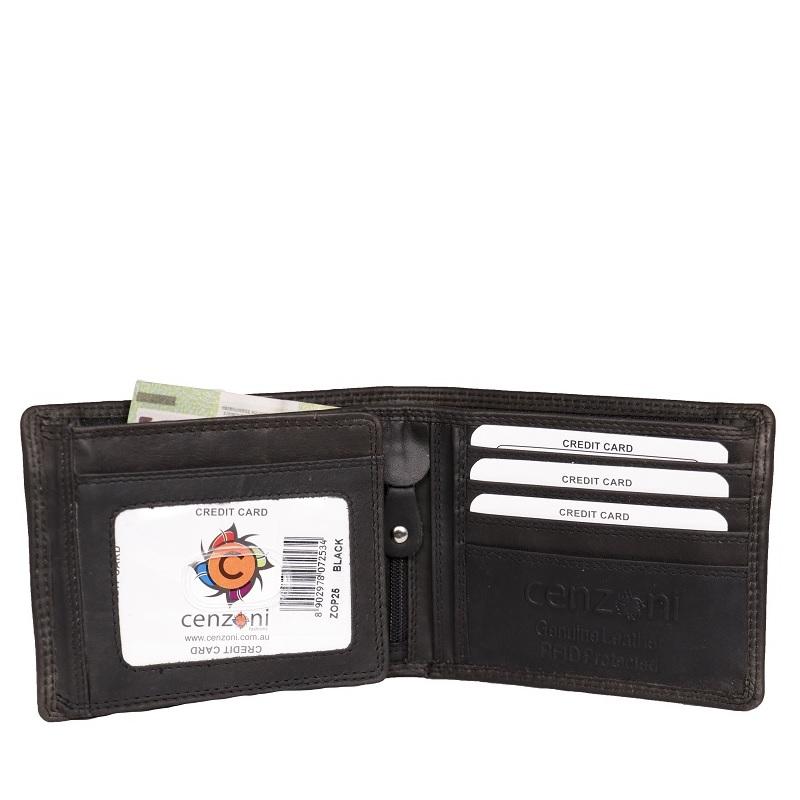 Cenzoni Men's Oil Pull-up Leather Wallets