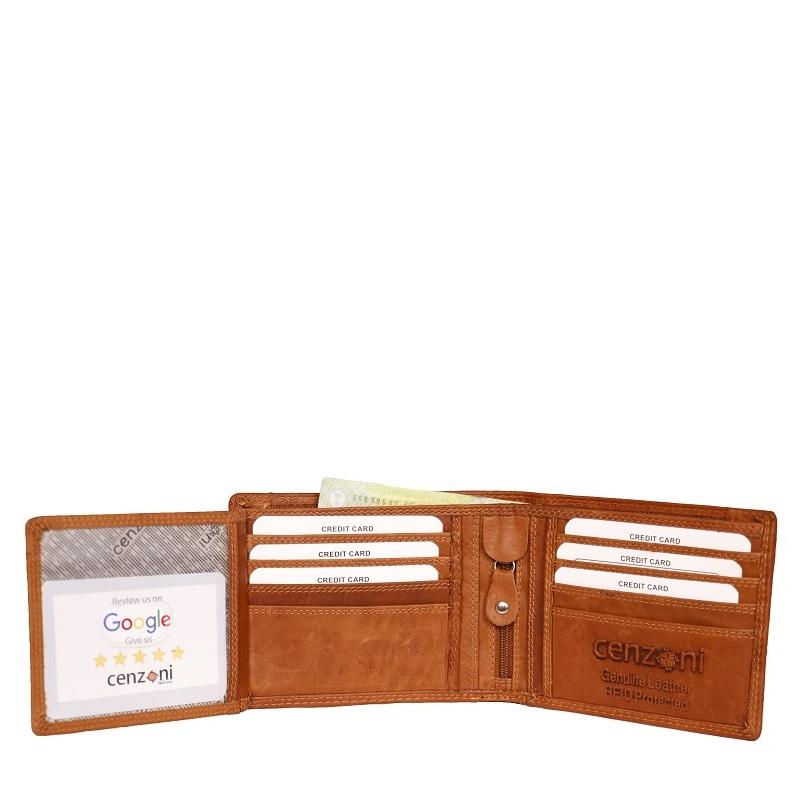 Cenzoni Men's Oil Pull-up Leather Wallets