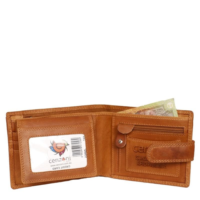 Cenzoni Oil Pull-up Men's Leather Wallet