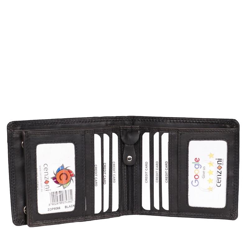 Cenzoni Men's Oil Pull-up Leather Wallet