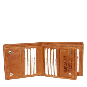 Cenzoni Men's Oil Pull-up Leather Wallet