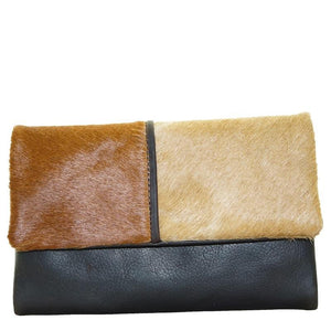 Cenzoni Women's Pull-Up Oil Hairon Leather Wallet