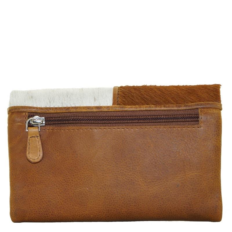 Cenzoni Women's Pull-Up Oil Hairon Leather Wallet