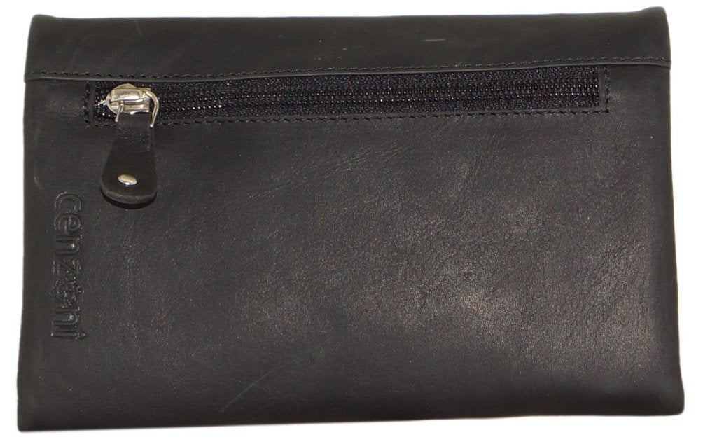 Cenzoni Pull-Up Oil Women's Leather Wallet with detachable wrist strap