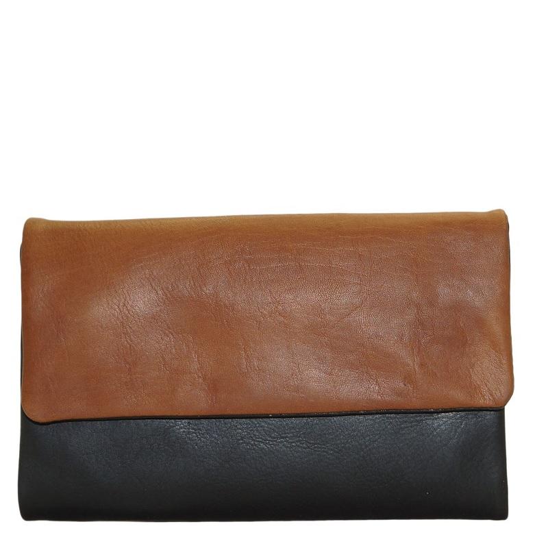 Cenzoni Oiled Pull-Up Two-Tone Women's Leather Wallet