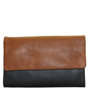 Cenzoni Oiled Pull-Up Two-Tone Women's Leather Wallet