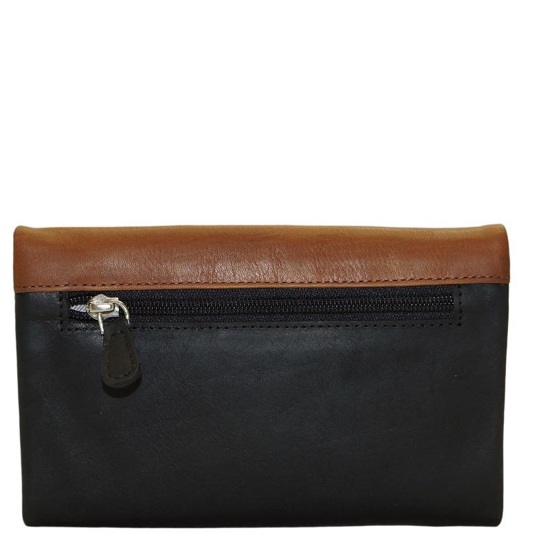 Cenzoni Oiled Pull-Up Two-Tone Women's Leather Wallet