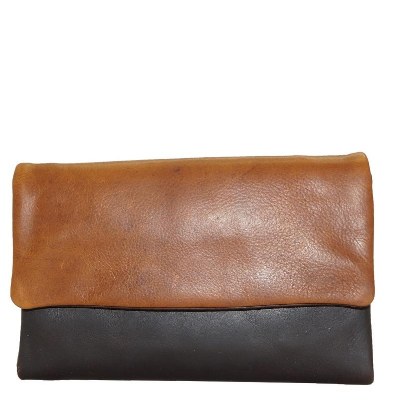 Cenzoni Oiled Pull-Up Two-Tone Women's Leather Wallet