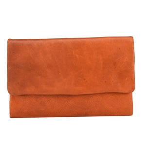 Cenzoni Pull-Up Oil Women's Leather Wallet with detachable wrist strap